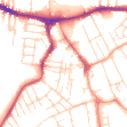 Daytime road noise heatmap for NG10 1AZ