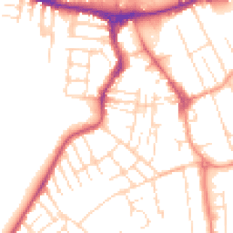 Daytime road noise heatmap for NG10 1BB