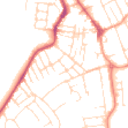 Daytime road noise heatmap for NG10 1BN
