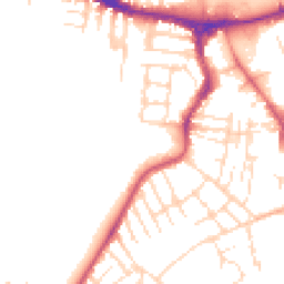 Daytime road noise heatmap for NG10 1BU
