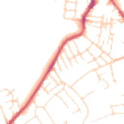 Daytime road noise heatmap for NG10 1BX