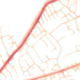 Daytime road noise heatmap for NG10 1DE