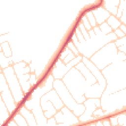 Daytime road noise heatmap for NG10 1DJ