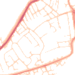 Daytime road noise heatmap for NG10 1DR
