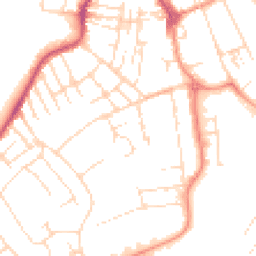 Daytime road noise heatmap for NG10 1FL