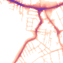 Daytime road noise heatmap for NG10 1JH