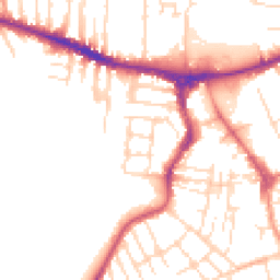 Daytime road noise heatmap for NG10 1LA