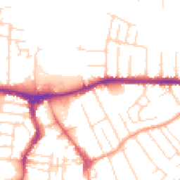 Daytime road noise heatmap for NG10 2AB