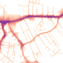 Daytime road noise heatmap for NG10 2AP