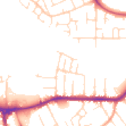 Daytime road noise heatmap for NG10 2BE