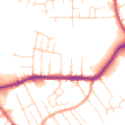 Daytime road noise heatmap for NG10 2BT