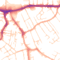 Daytime road noise heatmap for NG10 2DF