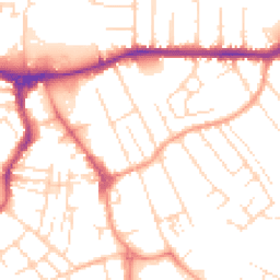 Daytime road noise heatmap for NG10 2DH