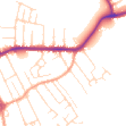 Daytime road noise heatmap for NG10 2EH