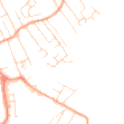 Daytime road noise heatmap for NG10 2EY