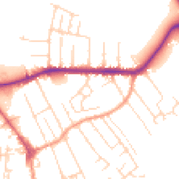 Daytime road noise heatmap for NG10 2GJ