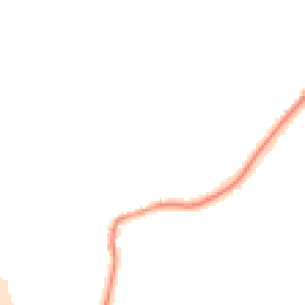 Night-time road noise heatmap for NG10 3BG