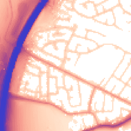 Daytime road noise heatmap for NG10 3DT