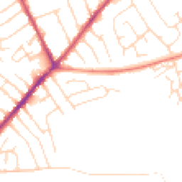 Daytime road noise heatmap for NG10 3GG