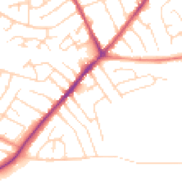 Daytime road noise heatmap for NG10 3GQ