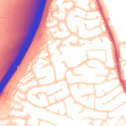 Daytime road noise heatmap for NG10 3HW