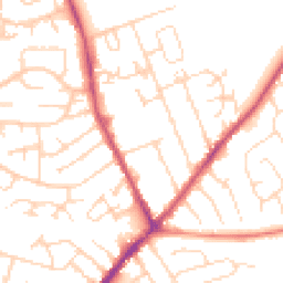 Daytime road noise heatmap for NG10 3JY
