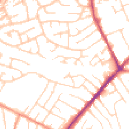 Daytime road noise heatmap for NG10 3PZ