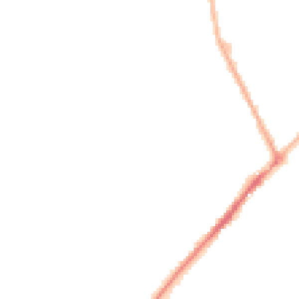 Night-time road noise heatmap for NG10 3PZ