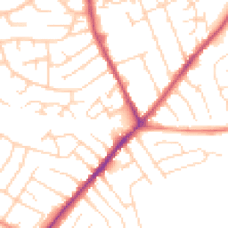 Daytime road noise heatmap for NG10 3SX