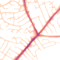 Daytime road noise heatmap for NG10 3SZ