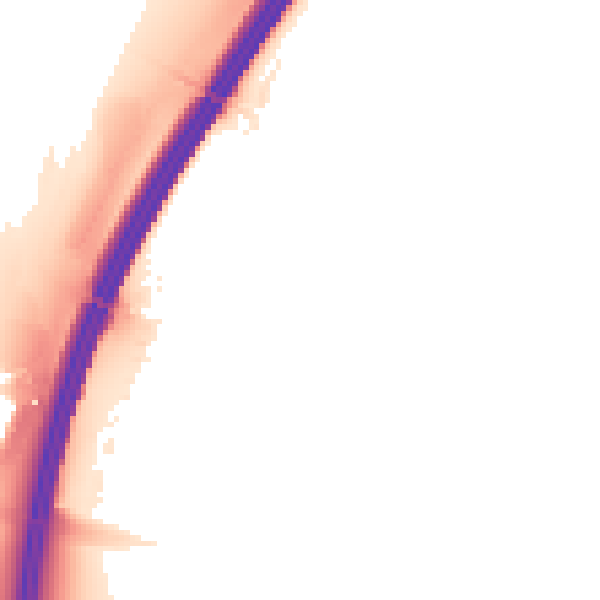 Night-time road noise heatmap for NG10 3TA