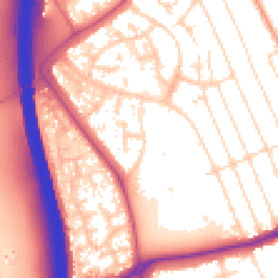 Daytime road noise heatmap for NG10 4DA