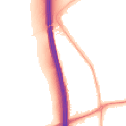 Night-time road noise heatmap for NG10 4EQ