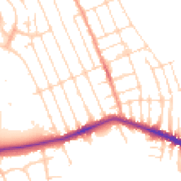 Daytime road noise heatmap for NG10 4ES