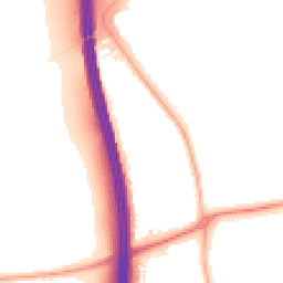 Night-time road noise heatmap for NG10 4FU