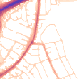Daytime road noise heatmap for NG10 4JZ