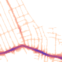 Daytime road noise heatmap for NG10 4NG