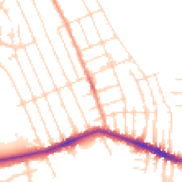 Daytime road noise heatmap for NG10 4NN