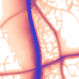 Daytime road noise heatmap for NG10 4NT