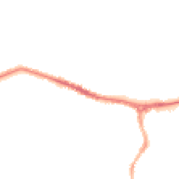 Night-time road noise heatmap for NG10 4QW