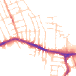 Daytime road noise heatmap for NG10 4RF