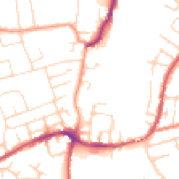 Daytime road noise heatmap for NG10 5DG
