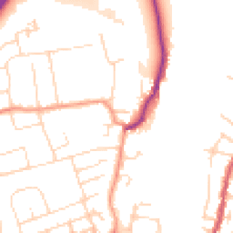 Daytime road noise heatmap for NG10 5DY