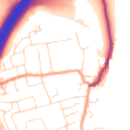 Daytime road noise heatmap for NG10 5DZ