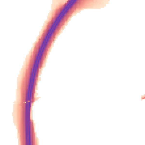 Night-time road noise heatmap for NG10 5ER
