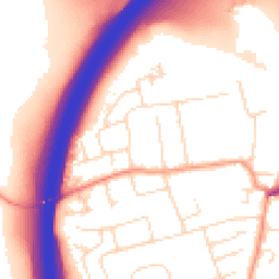 Daytime road noise heatmap for NG10 5ES