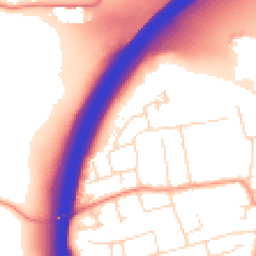 Daytime road noise heatmap for NG10 5EZ