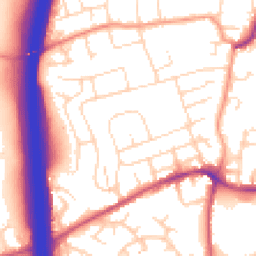 Daytime road noise heatmap for NG10 5FN