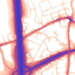 Daytime road noise heatmap for NG10 5GS