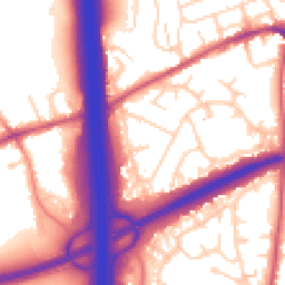 Daytime road noise heatmap for NG10 5HD